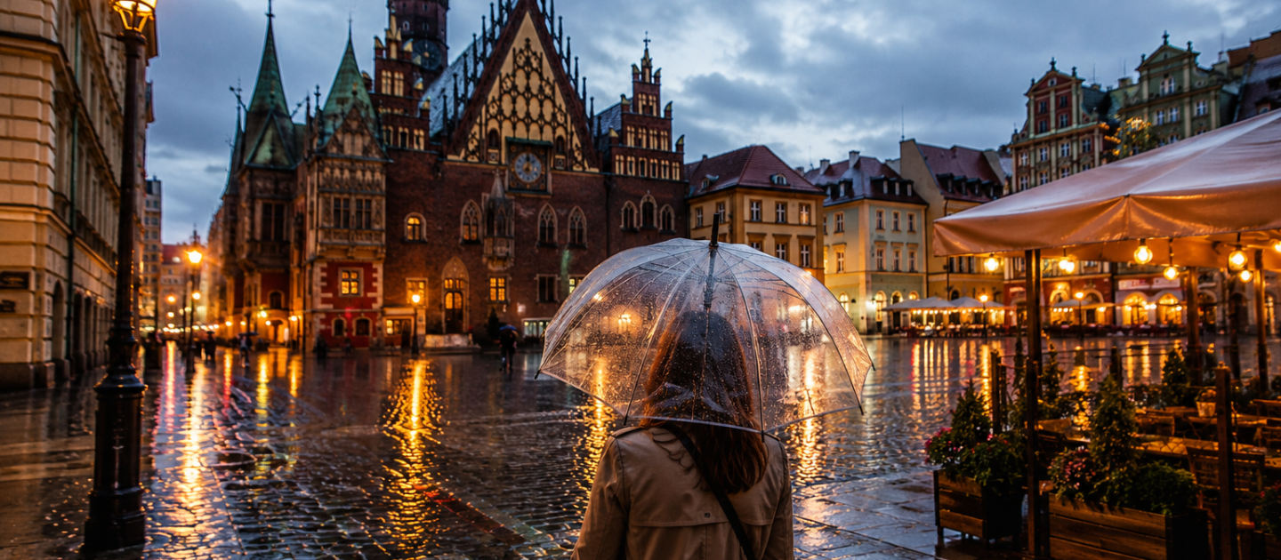 Rynek Wrocław w deszczu – co robić i gdzie schronić się przed opadami