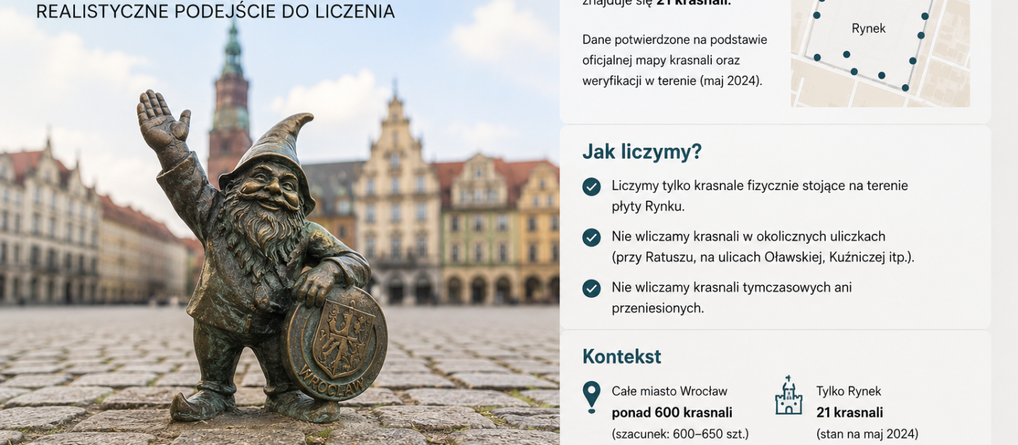 Ile krasnali jest na Rynku Wrocław?