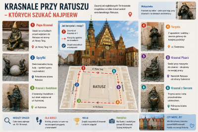 Krasnale przy Ratuszu Wrocław – gdzie ich szukać?