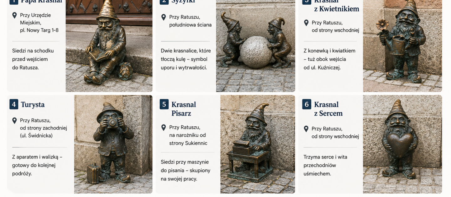 5 najłatwiejszych krasnali przy Rynku Wrocław