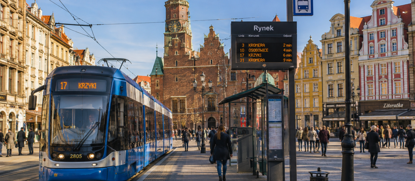 Tramwaj na Rynek Wrocław – najbliższe przystanki i dojazd