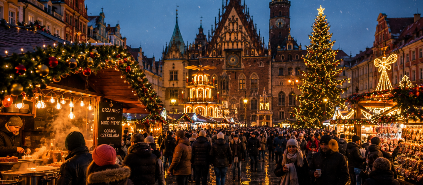 Rynek Wrocław w grudniu